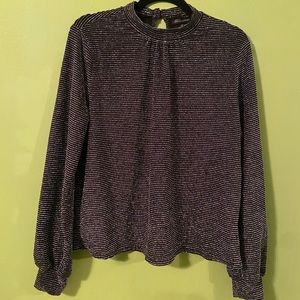 Sparkly high neck top